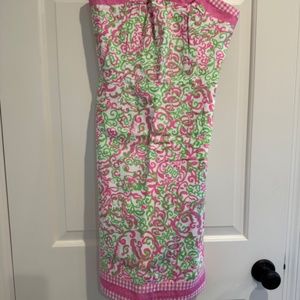 Lilly Pulitzer strapless dress - size 4
